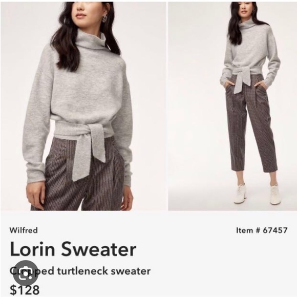 EUC Wilfred Lorin sweater sz XS worn once. - Picture 3 of 9